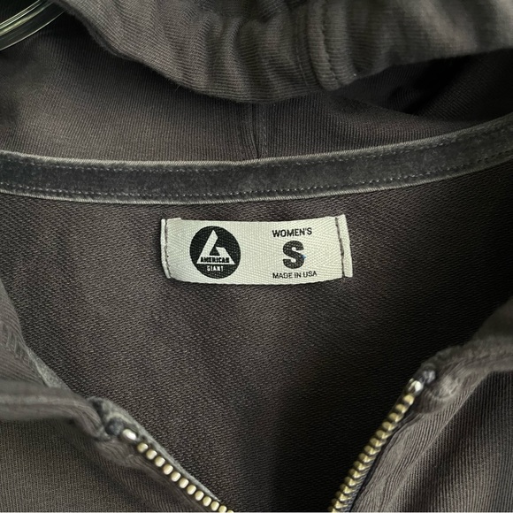 American Giant Front Zip Hooded Lightweight Jacket - Picture 6 of 7